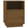 Mesita de noche madera maciza de pino marrón miel 40x34x55 cm de vidaXL, Mesitas de noche - Ref: Foro24-818321, Precio: 56,23...