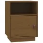 Solid pine wood honey brown bedside table 40x34x55 cm by vidaXL, Nightstands - Ref: Foro24-818321, Price: 55,47 €, Discount: %