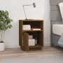 Mesita de noche madera maciza de pino marrón miel 40x34x55 cm de vidaXL, Mesitas de noche - Ref: Foro24-818321, Precio: 55,47...