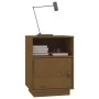Solid pine wood honey brown bedside table 40x34x55 cm by vidaXL, Nightstands - Ref: Foro24-818321, Price: 55,47 €, Discount: %