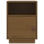 Mesita de noche madera maciza de pino marrón miel 40x34x55 cm de vidaXL, Mesitas de noche - Ref: Foro24-818321, Precio: 56,23...