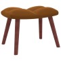 Brauner Schaukelstuhl aus Samt mit Fußstütze von vidaXL, Schaukelstühle - Ref: Foro24-328158, Preis: 189,62 €, Rabatt: %