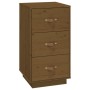 Nachttische 2 Stück Zirbenholz honigbraun 40x40x75 cm von vidaXL, Nachttische - Ref: Foro24-818342, Preis: 166,04 €, Rabatt: %