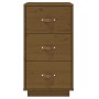 Nachttische 2 Stück Zirbenholz honigbraun 40x40x75 cm von vidaXL, Nachttische - Ref: Foro24-818342, Preis: 166,04 €, Rabatt: %