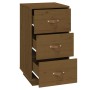 Nachttische 2 Stück Zirbenholz honigbraun 40x40x75 cm von vidaXL, Nachttische - Ref: Foro24-818342, Preis: 166,04 €, Rabatt: %