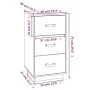 Nachttische 2 Stück Zirbenholz honigbraun 40x40x75 cm von vidaXL, Nachttische - Ref: Foro24-818342, Preis: 163,85 €, Rabatt: %