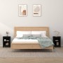 2 solid black pine wood bedside tables 40x35x55 cm by vidaXL, Nightstands - Ref: Foro24-820965, Price: 68,35 €, Discount: %