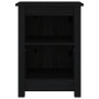 2 solid black pine wood bedside tables 40x35x55 cm by vidaXL, Nightstands - Ref: Foro24-820965, Price: 68,35 €, Discount: %