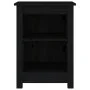 Nachttische 2 Stk. massives Kiefernholz schwarz 40x35x55 cm von vidaXL, Nachttische - Ref: Foro24-820965, Preis: 68,35 €, Rab...