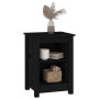 2 solid black pine wood bedside tables 40x35x55 cm by vidaXL, Nightstands - Ref: Foro24-820965, Price: 68,35 €, Discount: %