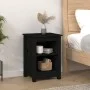 Nachttische 2 Stk. massives Kiefernholz schwarz 40x35x55 cm von vidaXL, Nachttische - Ref: Foro24-820965, Preis: 68,35 €, Rab...