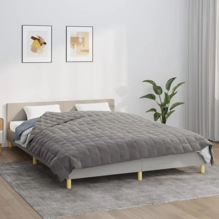 Gewichtsdecke aus grauem Stoff, 200 x 220 cm, 13 kg von vidaXL, Decken - Ref: Foro24-3154841, Preis: 92,43 €, Rabatt: %