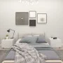Glänzend weißer Nachttisch aus Holzwerkstoff, 100 x 35 x 40 cm von vidaXL, Nachttische - Ref: Foro24-3082771, Preis: 96,84 €,...