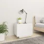 Glänzend weißer Nachttisch aus Holzwerkstoff, 100 x 35 x 40 cm von vidaXL, Nachttische - Ref: Foro24-3082771, Preis: 96,84 €,...