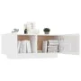 Glänzend weißer Nachttisch aus Holzwerkstoff, 100 x 35 x 40 cm von vidaXL, Nachttische - Ref: Foro24-3082771, Preis: 96,84 €,...