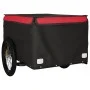 Remolque para bicicleta hierro negro y rojo 45 kg de vidaXL, Remolques para bicicletas - Ref: Foro24-94090, Precio: 95,05 €, ...