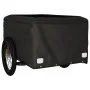 Remolque para bicicleta hierro negro y rojo 45 kg de vidaXL, Remolques para bicicletas - Ref: Foro24-94090, Precio: 95,05 €, ...