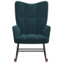 Schaukelstuhl aus blauem Samt von vidaXL, Schaukelstühle - Ref: Foro24-328149, Preis: 119,78 €, Rabatt: %