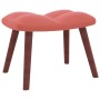 Schaukelstuhl mit Fußstütze aus rosa Samt von vidaXL, Schaukelstühle - Ref: Foro24-328154, Preis: 192,87 €, Rabatt: %