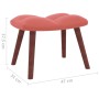 Schaukelstuhl mit Fußstütze aus rosa Samt von vidaXL, Schaukelstühle - Ref: Foro24-328154, Preis: 192,87 €, Rabatt: %
