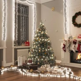 Cluster light strip with 400 LEDs PVC cool white 7.4 m by vidaXL, Christmas lights - Ref: Foro24-343235, Price: 16,89 €, Disc...