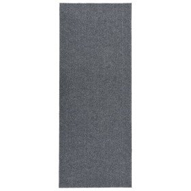 Alfombra de pasillo atrapa suciedad 100x300 cm gris