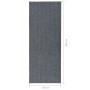 Alfombra de pasillo atrapa suciedad 100x300 cm gris