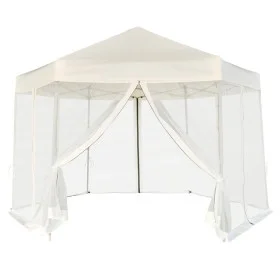 Hexagonal pop-up tent with 6 walls in cream white, 3.6x3.1m by vidaXL, Tents and gazebos - Ref: Foro24-42109, Price: 223,69 €...