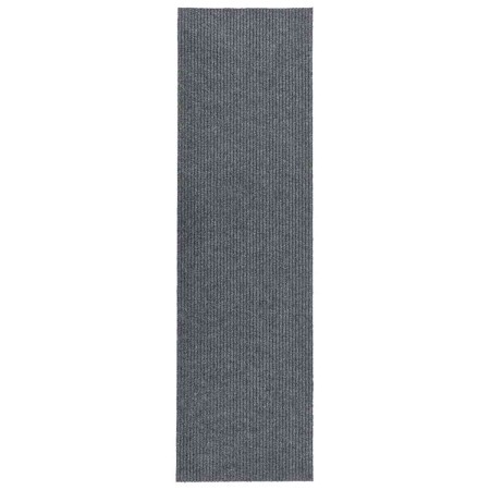 Alfombra de pasillo atrapa suciedad 100x400 cm gris