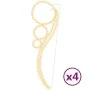 Ball-shaped light strip 4 pcs warm white 111.5x35x4.5cm by vidaXL, Christmas lights - Ref: Foro24-3154329, Price: 105,83 €, D...