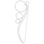 Ball-shaped light strip 4 pcs warm white 111.5x35x4.5cm by vidaXL, Christmas lights - Ref: Foro24-3154329, Price: 105,83 €, D...