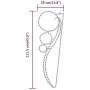 Ball-shaped light strip 4 pcs warm white 111.5x35x4.5cm by vidaXL, Christmas lights - Ref: Foro24-3154329, Price: 105,83 €, D...
