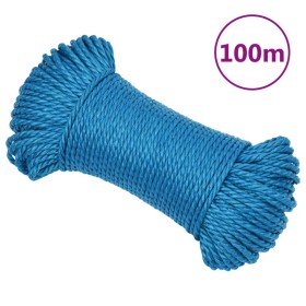 Cuerda de trabajo polipropileno azul 3 mm 100 m