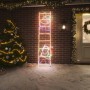 Faltfigur Weihnachtsmann auf Leiter mit 552 LEDs 50x200 cm von vidaXL, Weihnachtsbeleuchtung - Ref: Foro24-343291, Preis: 102...