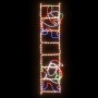 Folding figure of Santa Claus on ladder with 552 LEDs 50x200 cm by vidaXL, Christmas lights - Ref: Foro24-343291, Price: 102,...