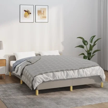 Gray fabric weighted blanket 150x200 cm 7 kg by vidaXL, Blankets - Ref: Foro24-350720, Price: 70,69 €, Discount: %