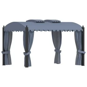 Gazebo with anthracite gray steel curtains 3x4 m by vidaXL, Tents and gazebos - Ref: Foro24-48056, Price: 821,41 €, Discount: %