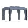 Gazebo with anthracite gray steel curtains 3x4 m by vidaXL, Tents and gazebos - Ref: Foro24-48056, Price: 821,41 €, Discount: %