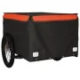 Schwarz-orangefarbener Fahrradanhänger aus Eisen, 45 kg von vidaXL, Fahrradanhänger - Ref: Foro24-94089, Preis: 93,35 €, Raba...