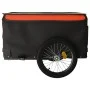 Schwarz-orangefarbener Fahrradanhänger aus Eisen, 45 kg von vidaXL, Fahrradanhänger - Ref: Foro24-94089, Preis: 93,35 €, Raba...