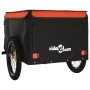 Remolque para bicicleta hierro negro y naranja 45 kg de vidaXL, Remolques para bicicletas - Ref: Foro24-94089, Precio: 93,35 ...