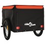 Schwarz-orangefarbener Fahrradanhänger aus Eisen, 45 kg von vidaXL, Fahrradanhänger - Ref: Foro24-94089, Preis: 94,94 €, Raba...