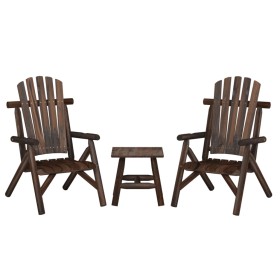 Garden furniture set 3 pieces solid fir wood by vidaXL, Garden sets - Ref: Foro24-3185512, Price: 283,73 €, Discount: %