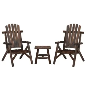 Gartenmöbel-Set 3-teilig aus massivem Tannenholz von vidaXL, Gartensets - Ref: Foro24-3185512, Preis: 295,45 €, Rabatt: %