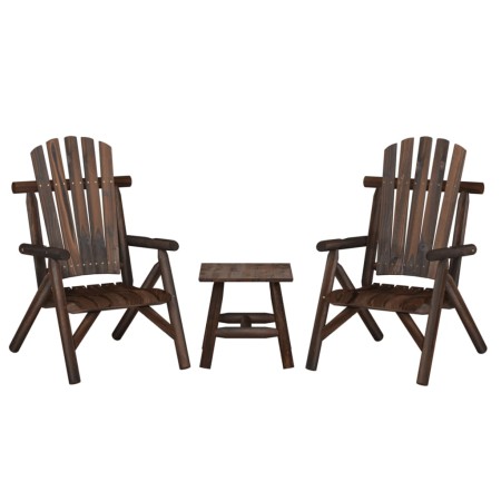 Gartenmöbel-Set 3-teilig aus massivem Tannenholz von vidaXL, Gartensets - Ref: Foro24-3185512, Preis: 283,73 €, Rabatt: %