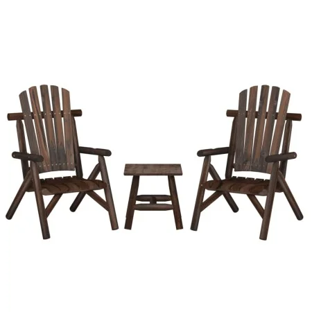 Juego de muebles de jardín 3 piezas madera maciza de abeto de vidaXL, Conjuntos de jardín - Ref: Foro24-3185512, Precio: 295,...