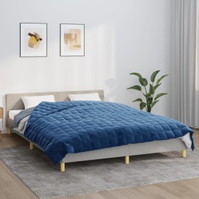 Manta con peso tela azul 200x220 cm 9 kg de vidaXL, Mantas - Ref: Foro24-3154857, Precio: 69,72 €, Descuento: %