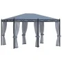 Gazebo with anthracite gray steel mesh screens 3x4 m by vidaXL, Tents and gazebos - Ref: Foro24-48057, Price: 496,43 €, Disco...