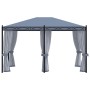 Gazebo with anthracite gray steel mesh screens 3x4 m by vidaXL, Tents and gazebos - Ref: Foro24-48057, Price: 506,49 €, Disco...
