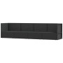 Garden set with cushions 4 pieces black synthetic rattan by vidaXL, Garden sets - Ref: Foro24-319598, Price: 325,90 €, Discou...